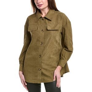 Pascale La Mode Womens  Shacket, Green